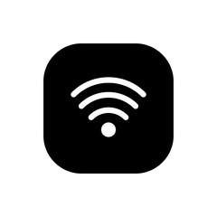 Square icon with WiFi sign.