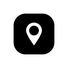 Gps pointer location Square icon