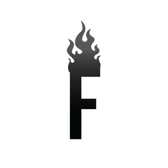 fire burn initial letter alphabet