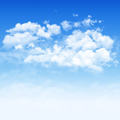 Fototapeta premium Blue sky and white cloudy