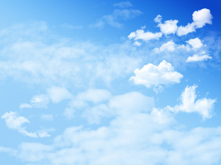 Blue sky and  white cloudy