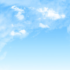 Blue sky and  white cloudy