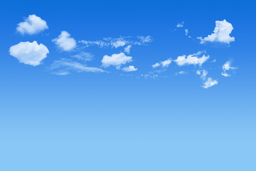 Blue sky and  white cloudy