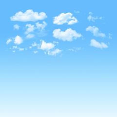 Blue sky and  white cloudy