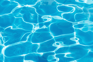 Blue ripped water in swimming pool