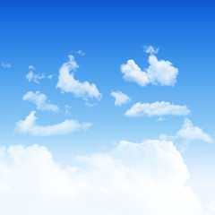 Obraz na płótnie Canvas Blue sky and white cloudy