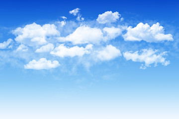 Blue sky and  white cloudy