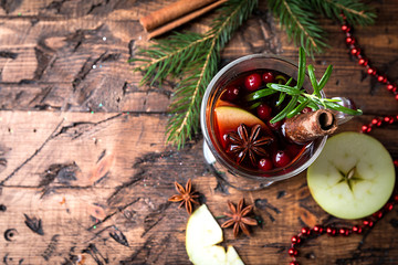 christmas hot mulled wine