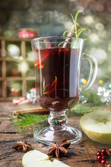 christmas hot mulled wine