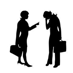 Vector silhouette of couple on white background.