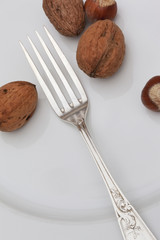 Fork and nuts