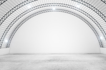 Abstract warehouse interior