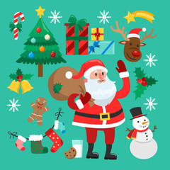 Funny Christmas stickers.