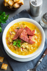Split pea soup with ham