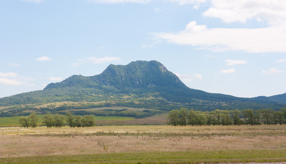 Mountain view near the town of Zheleznovodsk, Stavropol Krai, Russia. Beautiful summer landscape.