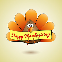  Happy Thanksgiving Day Bird turkey drawing line Vector