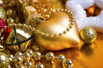 Christmas gold background