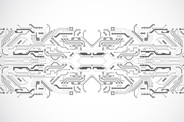 Vector illustration, Hi-tech digital technology and engineering theme