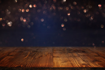 Christmas background with bokeh effects