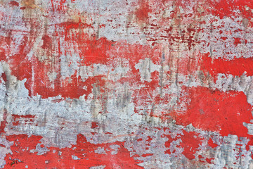 Very damaged old metal texture with traces of paint