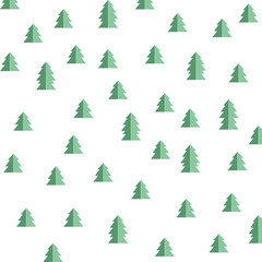 Christmas tree, multicolored, illustration on white background - 173726053