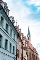 antique building view in Old Town Riga, Latvia