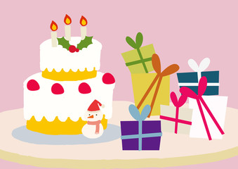 クリスマスイブ　クリスマスパーティ　素材