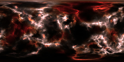 Obraz na płótnie Canvas Deep space, stars and nebula, 360 degrees panorama, HDRI high resolution environment map