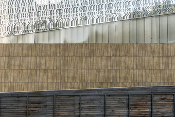 Background from the building wall, straight lines, geometrically