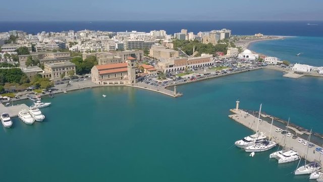 Aerial view of Mandrake Port and Hirschkuh statue