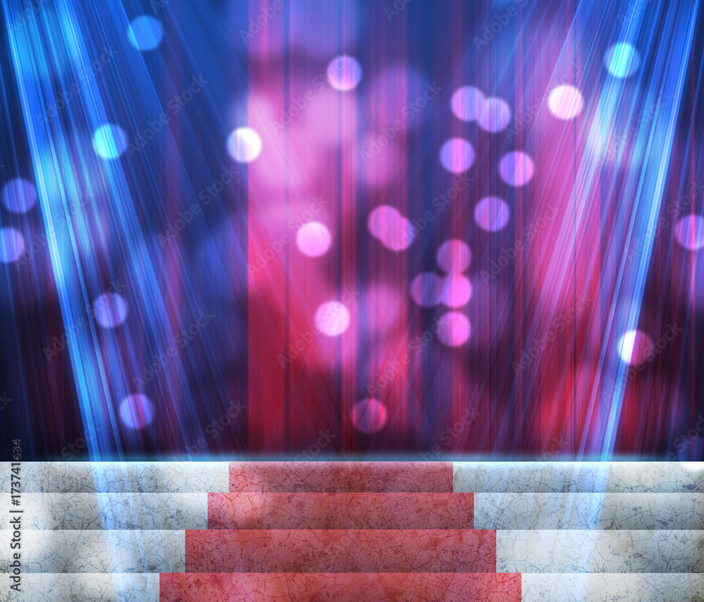 Poster stage lighting background 3d rendering.
