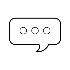 speech bubble chat message service support