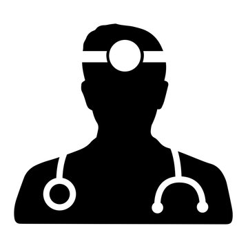 Doctor black vector icon