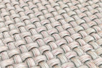 Fabric texture, close-up view showing fabric fibers, 3D illustration