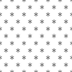 Christmas New Year seamless pattern with snowflakes. Holiday background. Snowflakes. Xmas winter trendy decoration. Festive texture. Hand drawn vector illustration. Snow pattern. Wrapping gift paper.