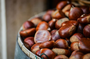 chestnuts close up