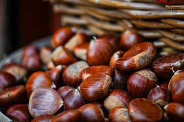 chestnuts close up