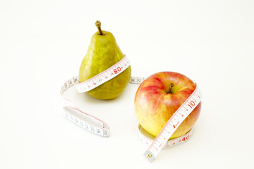 りんごと洋梨と巻尺