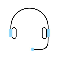 headphone for support or service customer