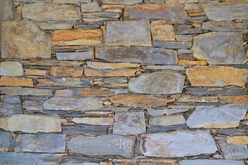 Textura de parede de xisto, muro de xisto