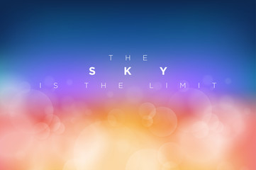 Obraz premium Vector cloudly clean blue sky