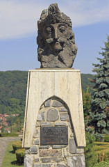 Statue Of Vlad Tepes in Sighisoara, Romania