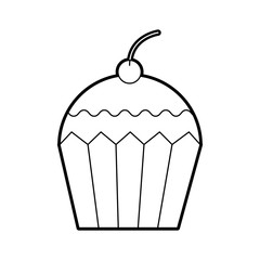 cupcake dessert pastry product food fresh vector illustration