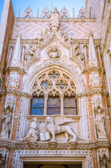 Fototapeta premium Widok miasta Wenecja na placu San Marco, Wenecja, Wenecja Euganejska, Włochy.