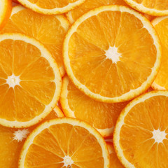 sliced orange.