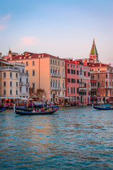 Venice cityscape view on San Marco square and Grand canal, Venice, Veneto, Italy.