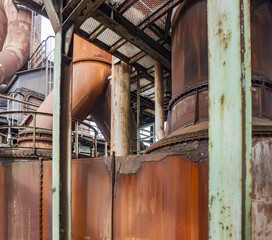 rusty industrial scenery