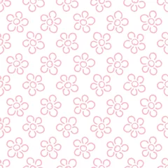 Retro, Seamless, Muster, Hand, Gezeichnet, Große, Blumen, Rose © Jan Engel
