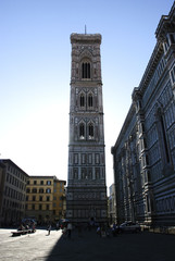 Fototapeta na wymiar Giotto's Bell Tower in Florence, Italy.