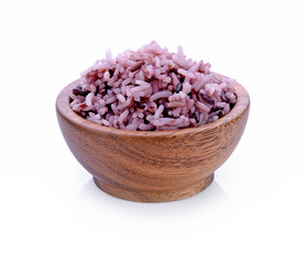 Fototapeta na wymiar rice on white background